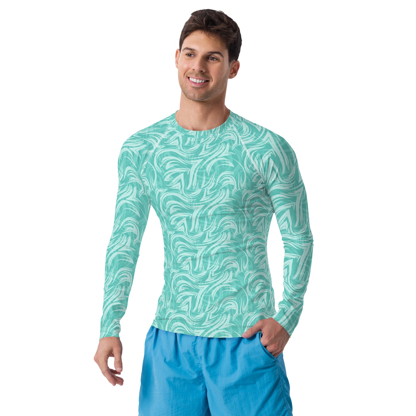 "Greens of Bali" Men's Rash Guard