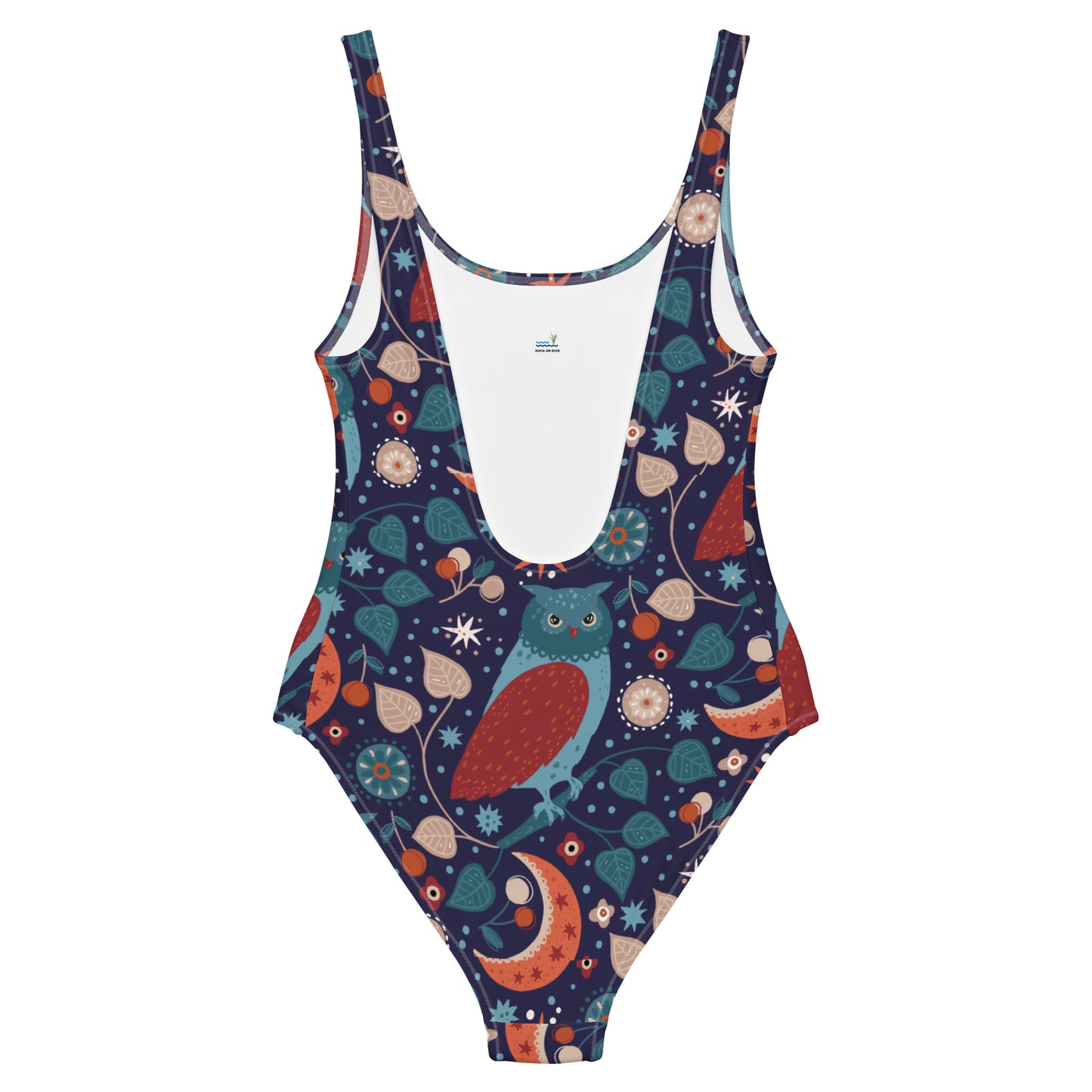 Midnight Blue Owl One-Piece Swimsuit