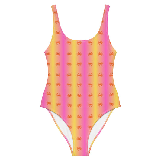 Crab Tie Dye One-Piece Swimsuit