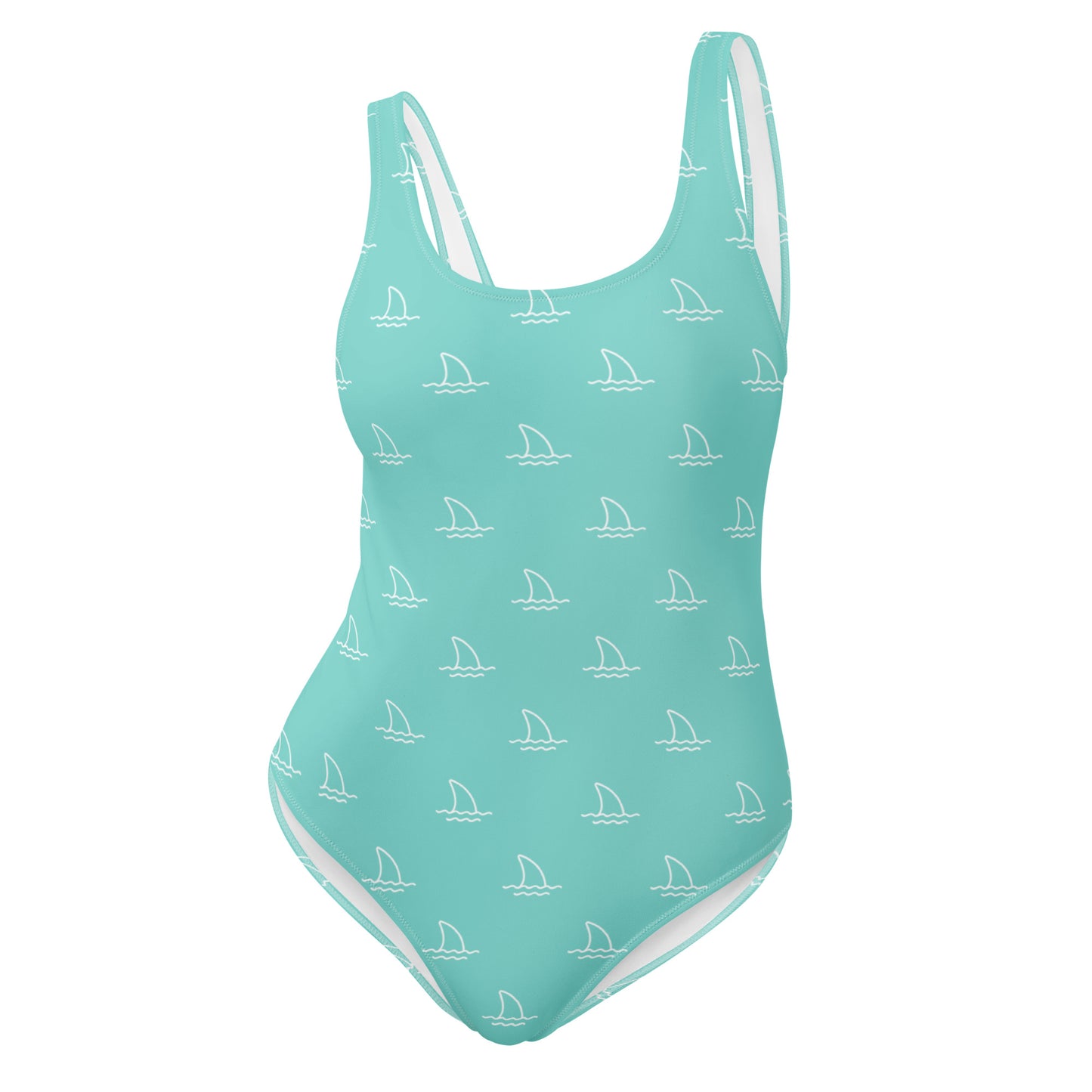 "Shark in Waves" One-Piece Swimsuit