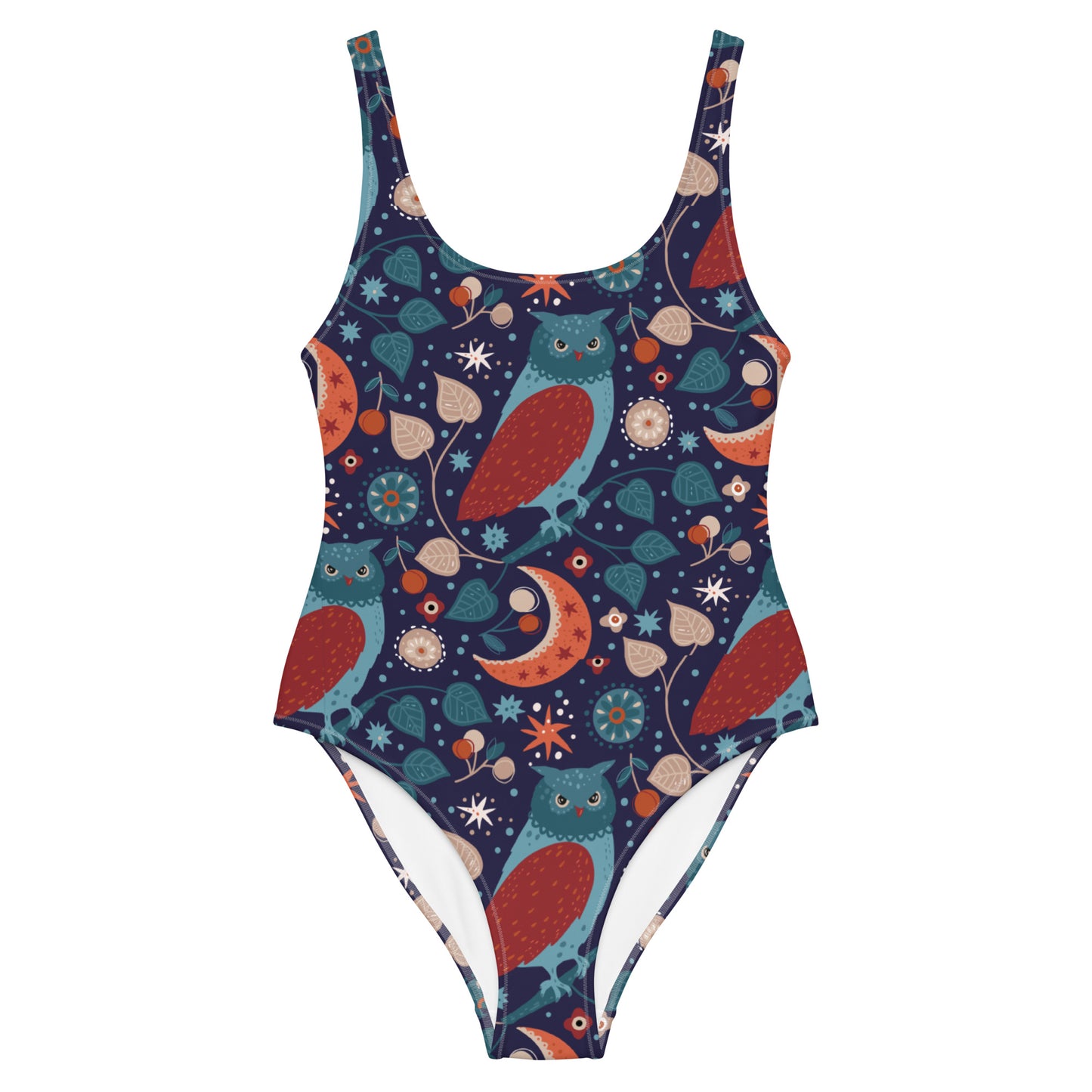 Midnight Blue Owl One-Piece Swimsuit