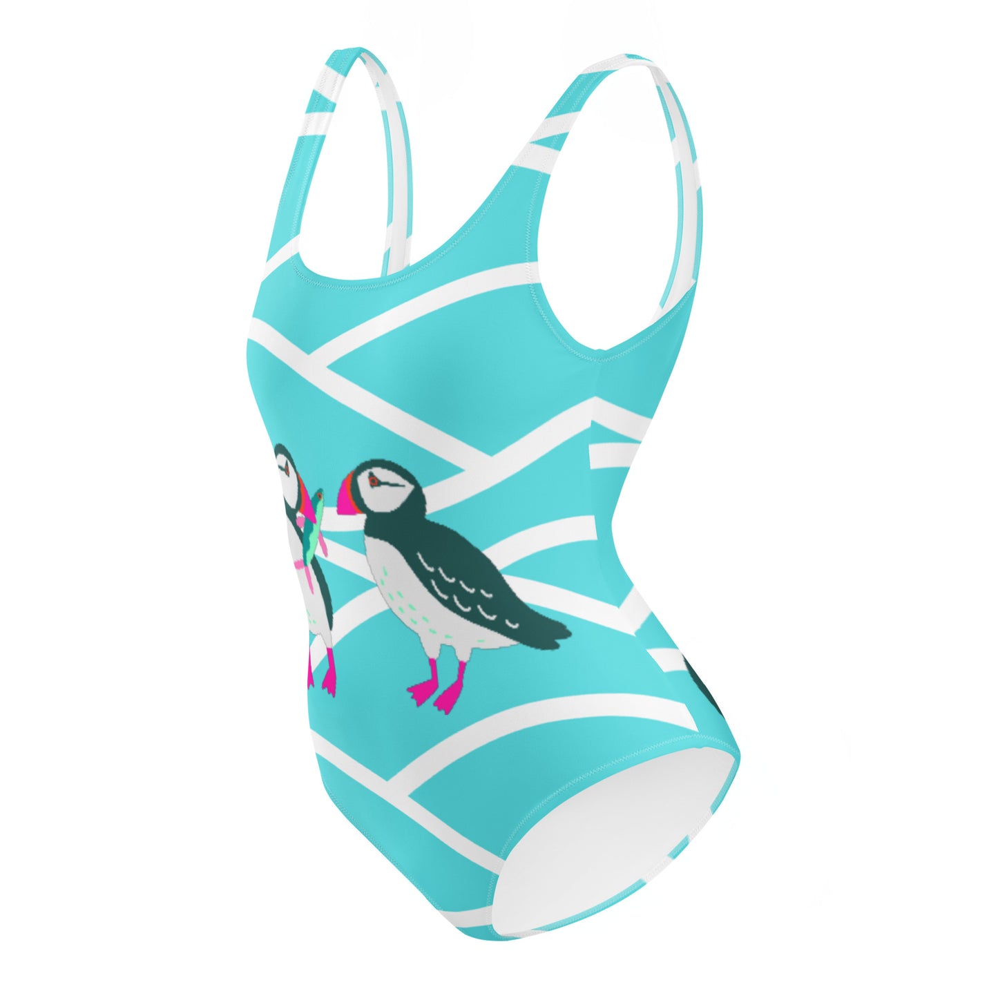 Puffin Pals One-Piece Women's Swimsuit