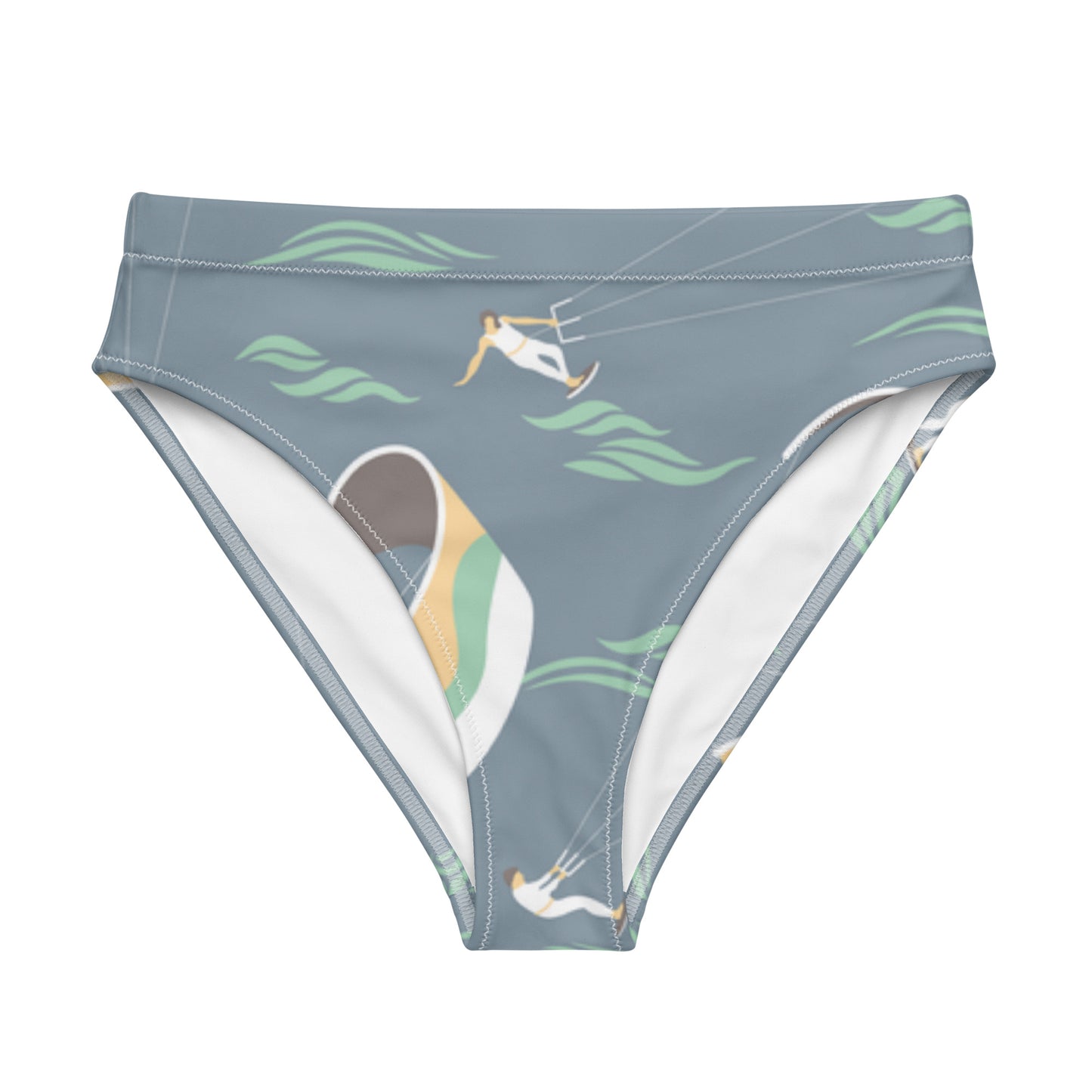 Wind Surfing High-Waisted Bikini Bottom