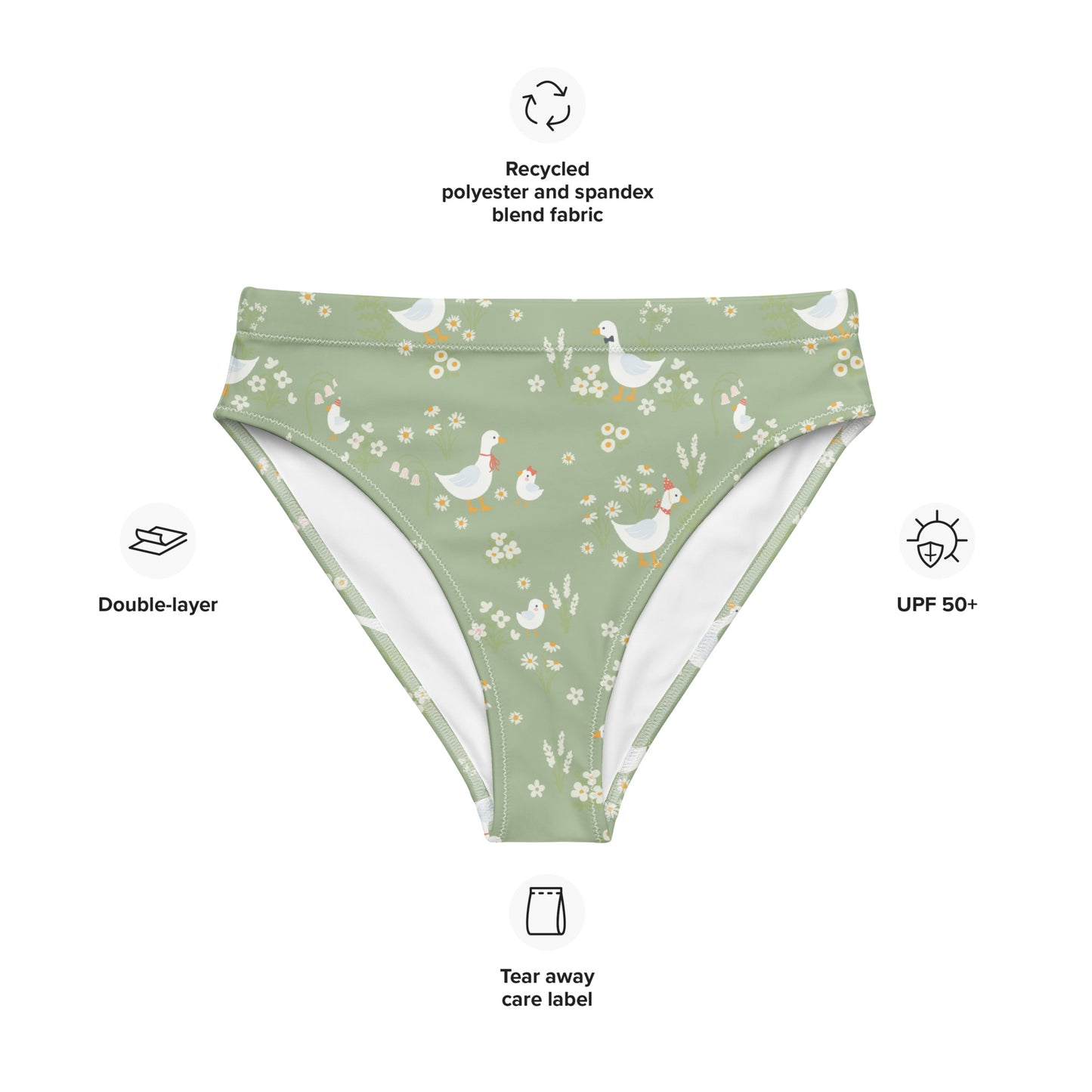 Ducks & Flowers Bikini Bottoms