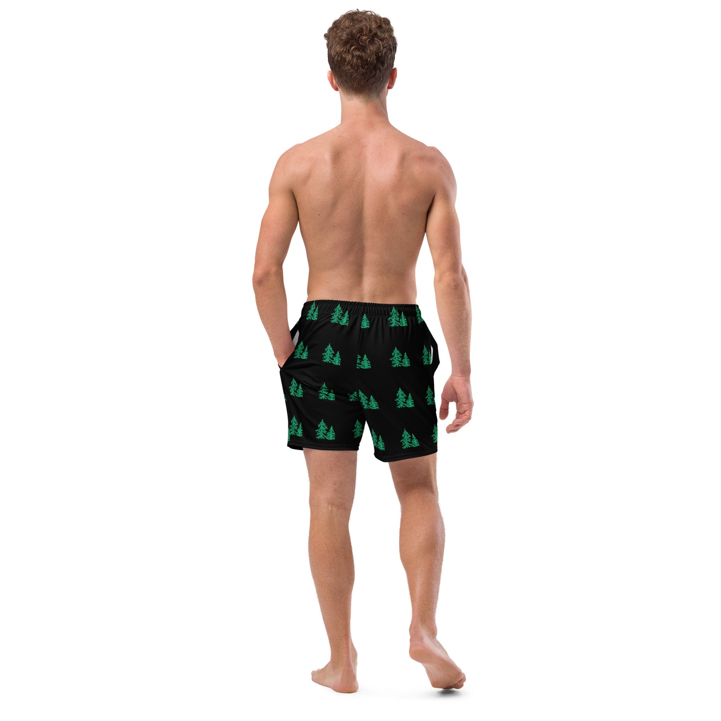 Tree Pattern Men's Swim Trunks