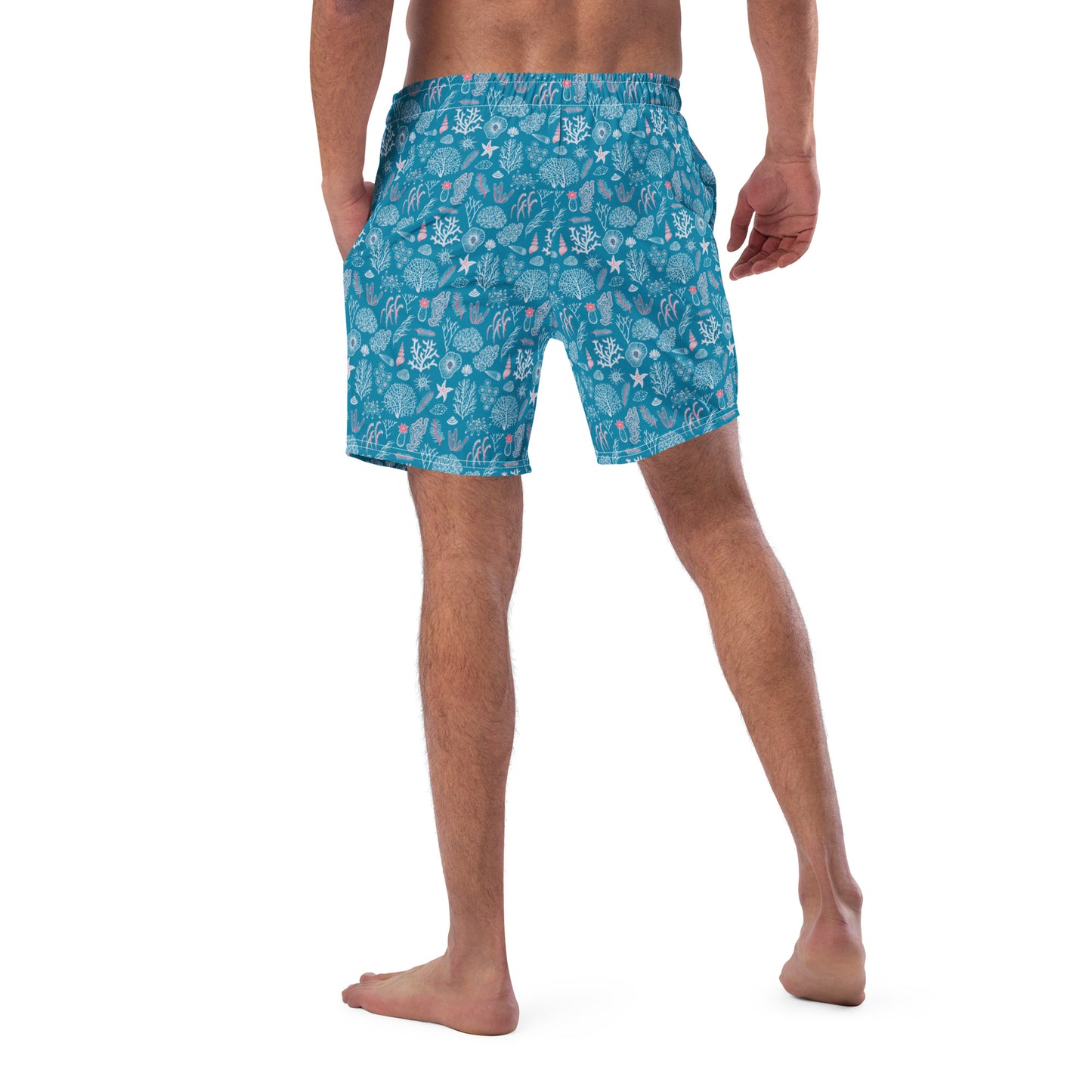 Coastal Coral Men's Swim Trunks