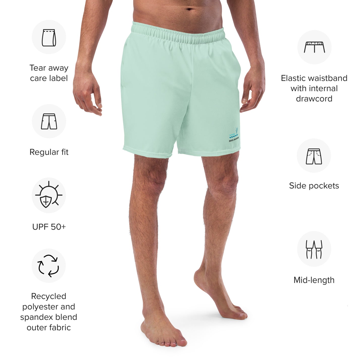 Duck or Dive Men's Swim Trunks