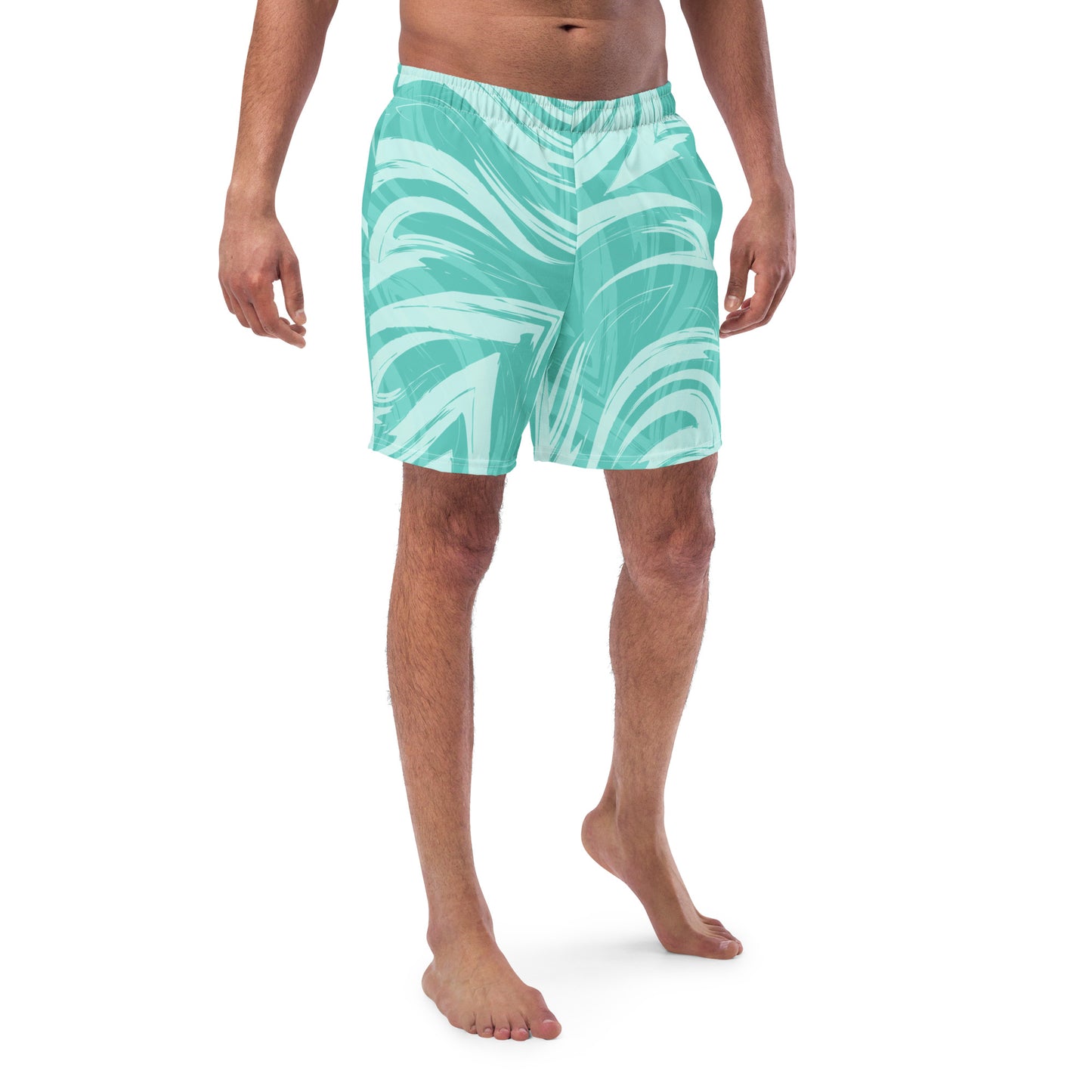 "Greens of Bali" Men's Swim Trunks