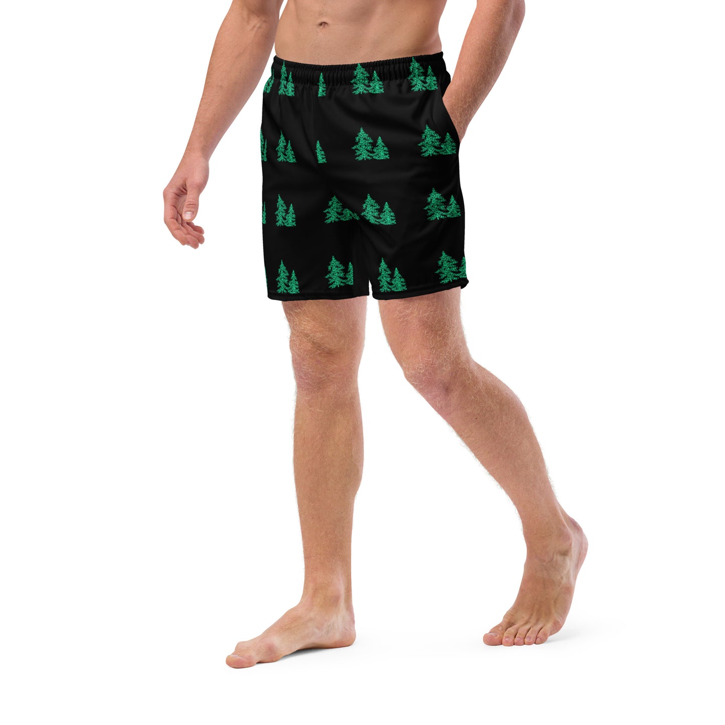 Tree Pattern Men's Swim Trunks