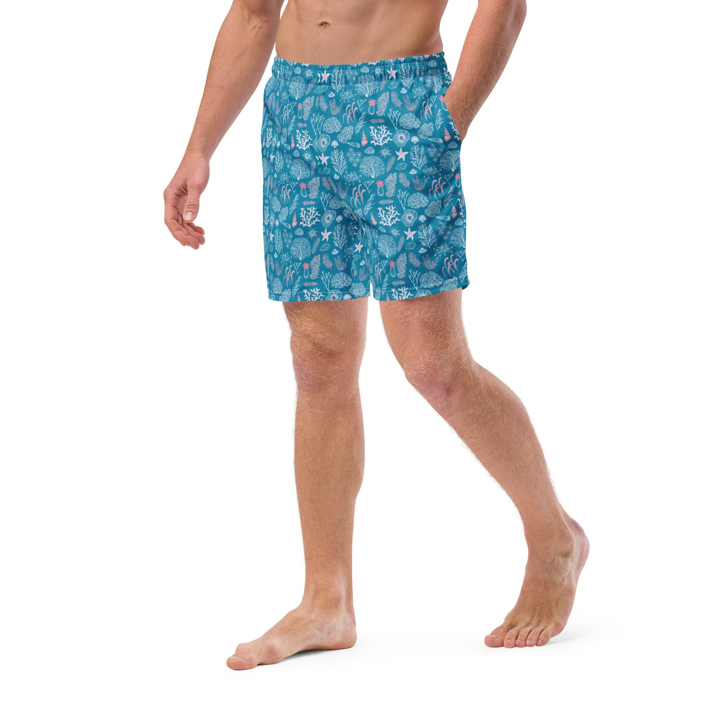 Coastal Coral Men's Swim Trunks