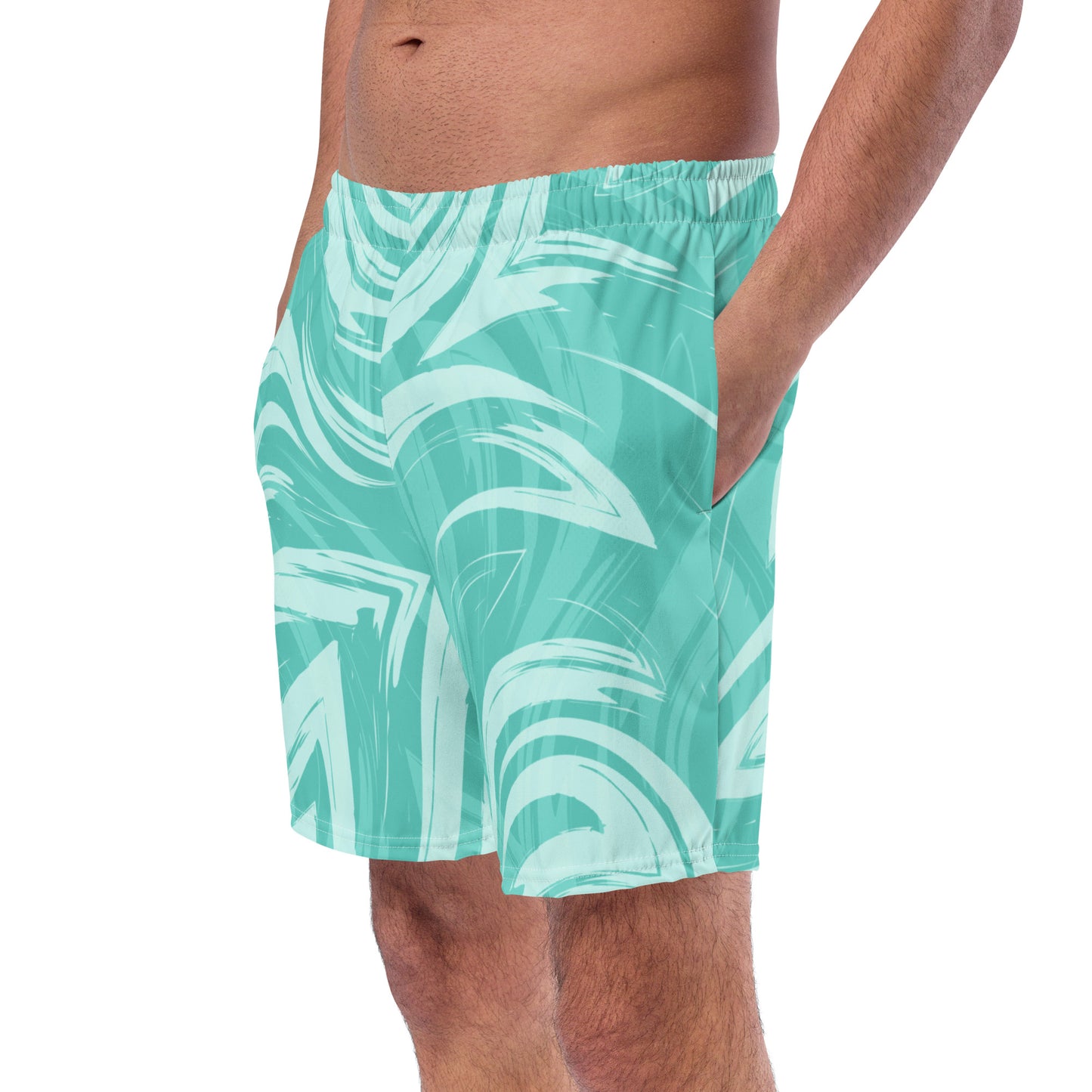 "Greens of Bali" Men's Swim Trunks