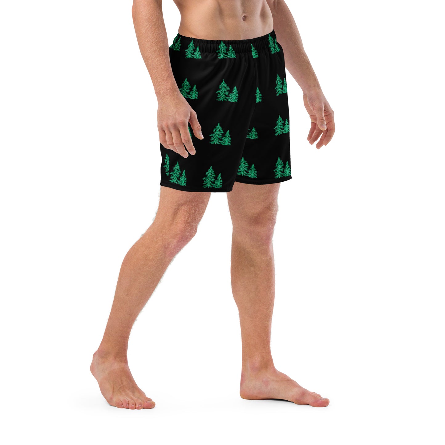 Tree Pattern Men's Swim Trunks