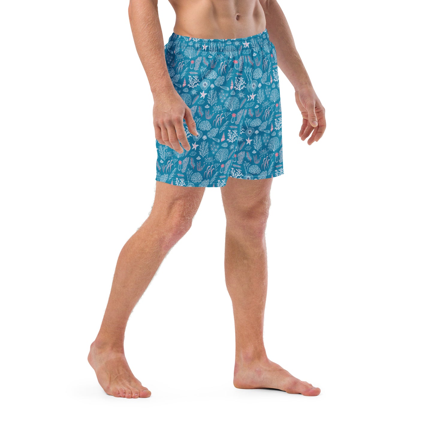 Coastal Coral Men's Swim Trunks