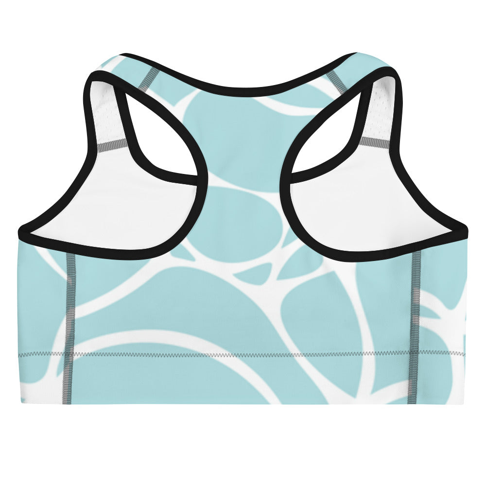 Surfboad & Waves Sports Bra