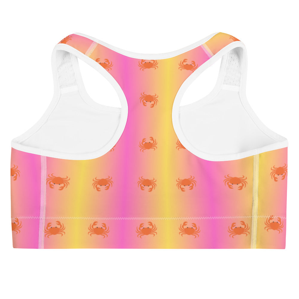 Crab & Tie Dye Sports Bra