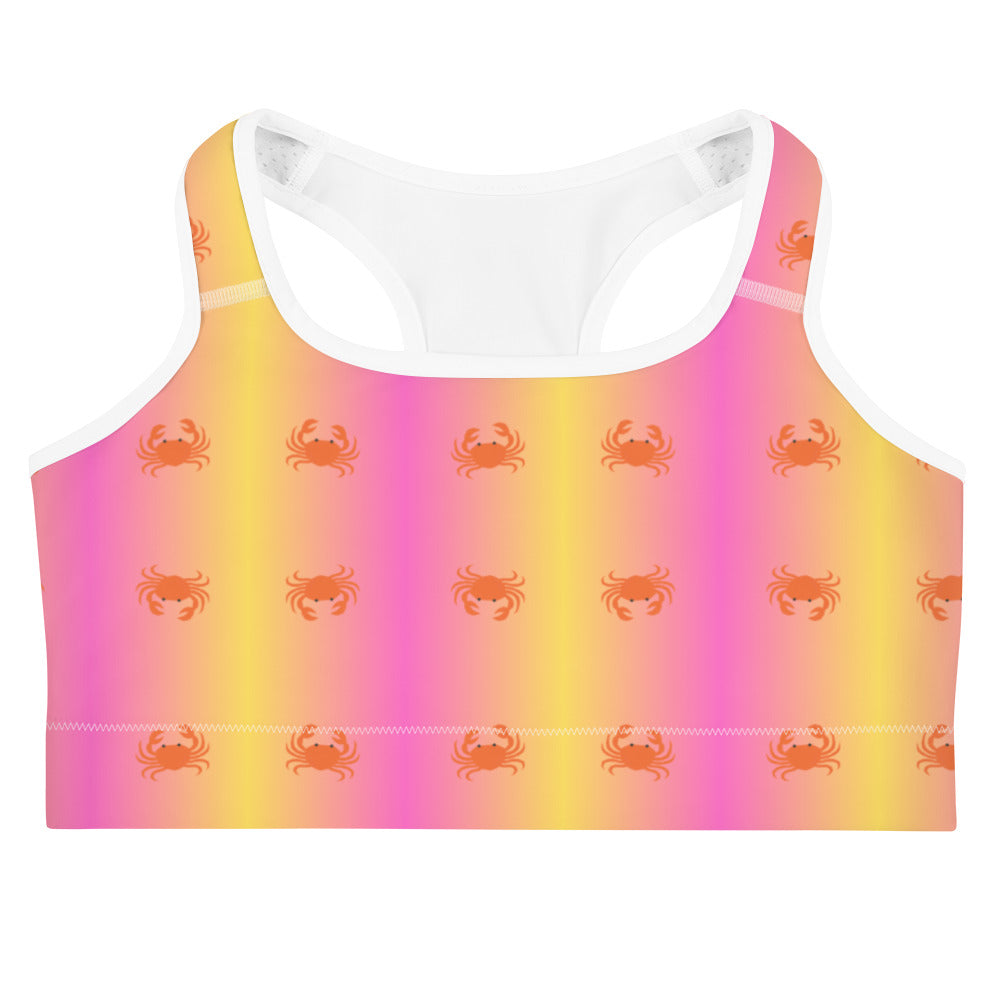 Crab & Tie Dye Sports Bra