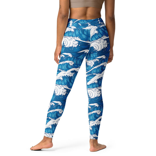 "Waves" Yoga Leggings