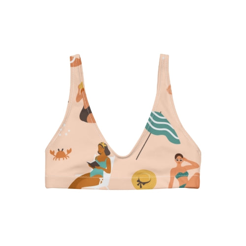 Sandy Beach Recycled Padded Bikini Top