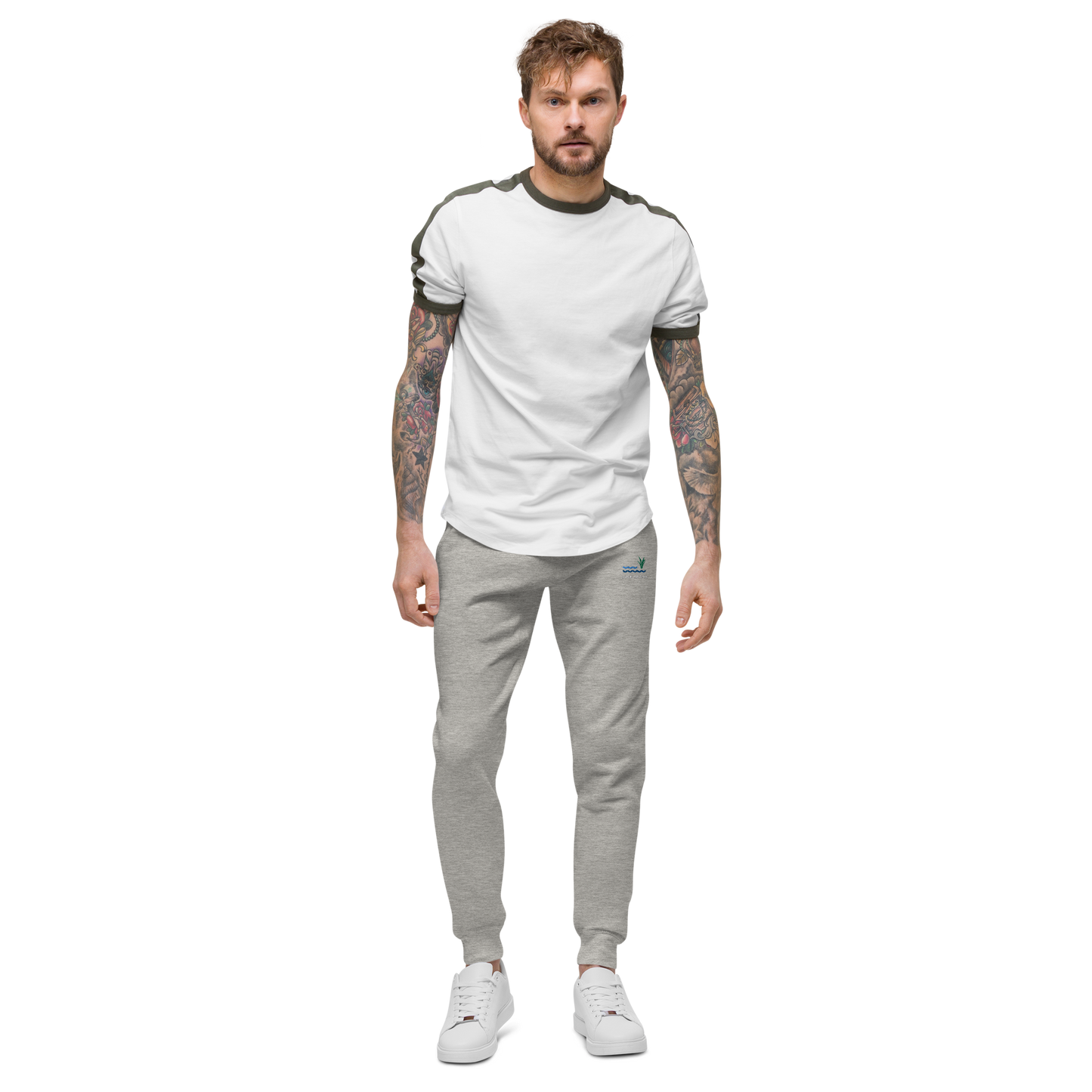 Duck or Dive Embroidered Unisex Fleece Joggers