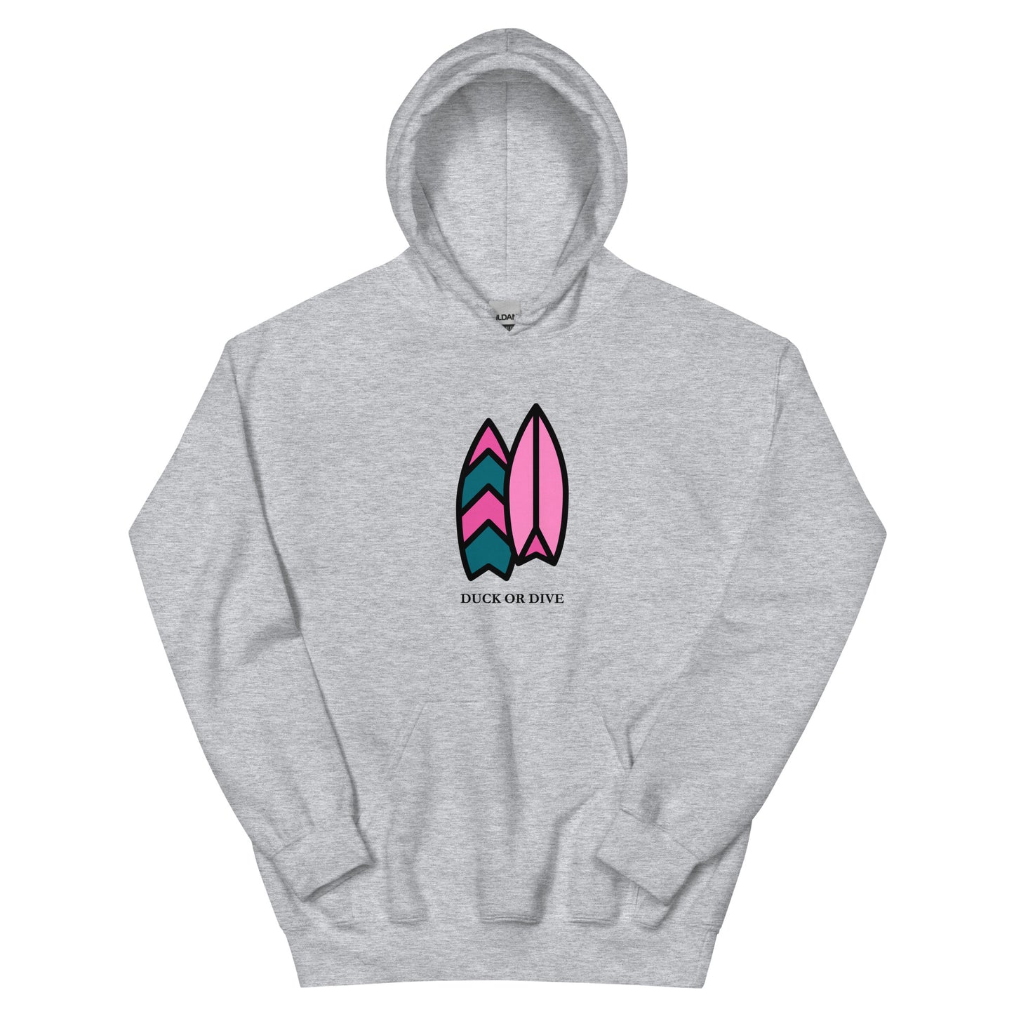 "Surfboard & Waves" Unisex Hoodie