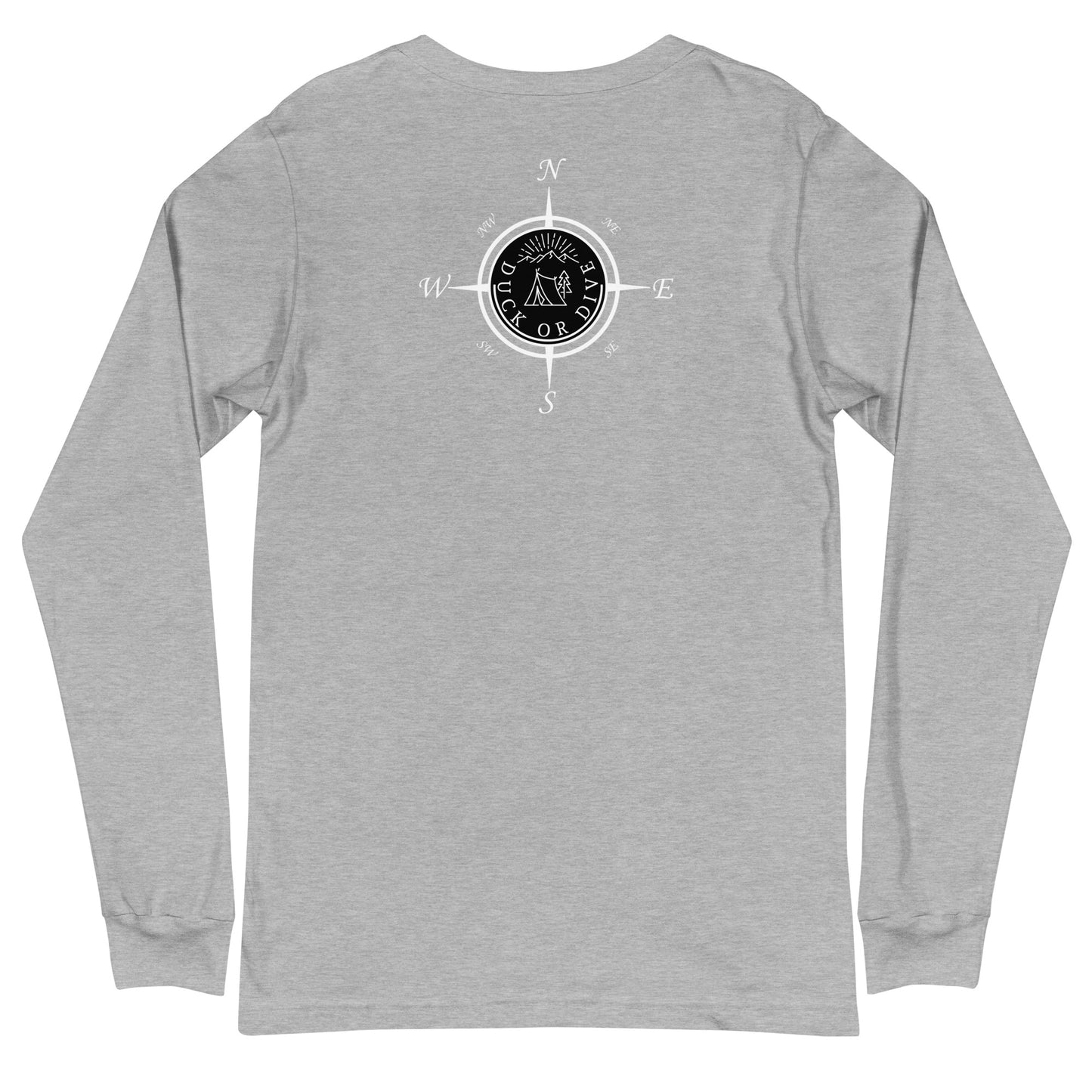 "Compass & Camping" Unisex Long Sleeve Tee