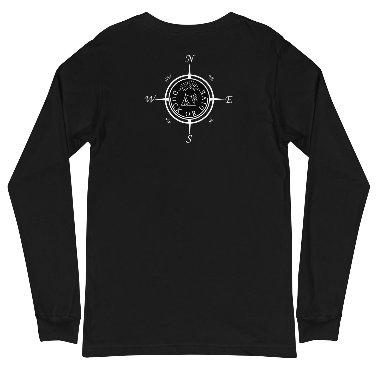 "Compass & Camping" Unisex Long Sleeve Tee