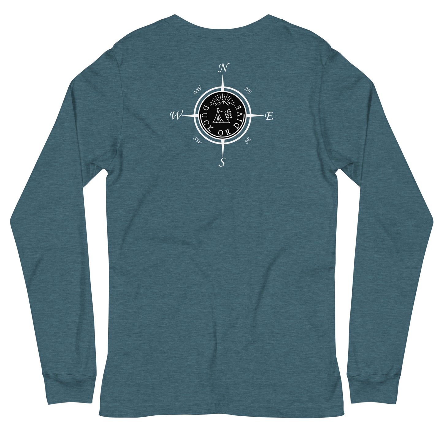 "Compass & Camping" Unisex Long Sleeve Tee