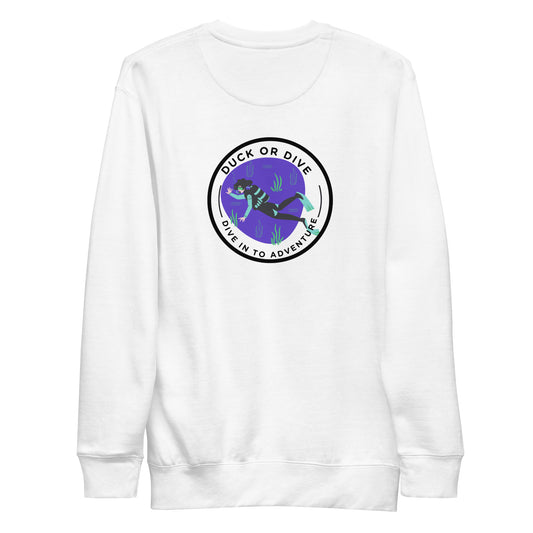 "Dive In To Adventure" Unisex Premium Sweatshirt