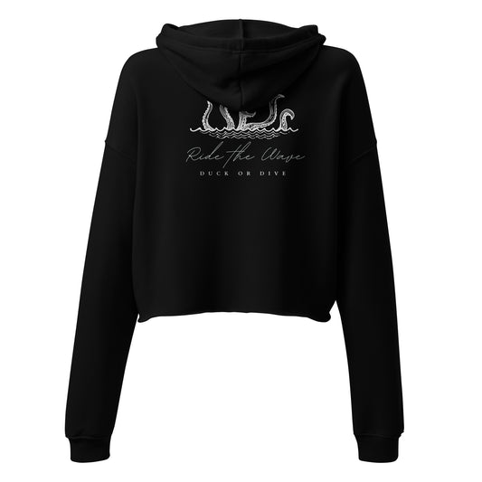 Ride the Wave Women's Crop Hoodie