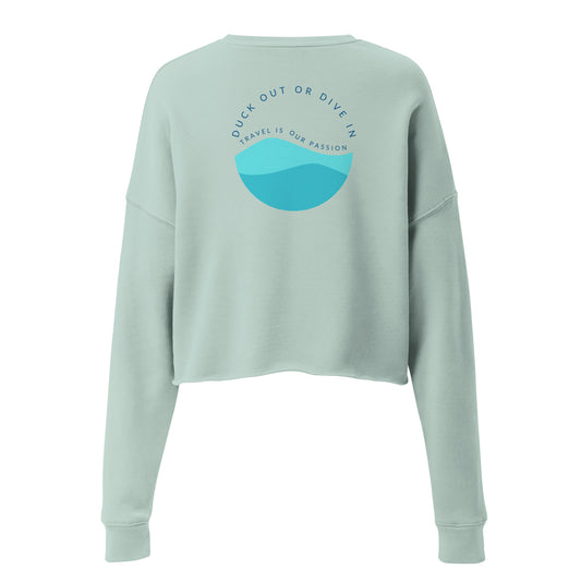 "Travel Is Our Passion Women's" Crop Sweatshirt