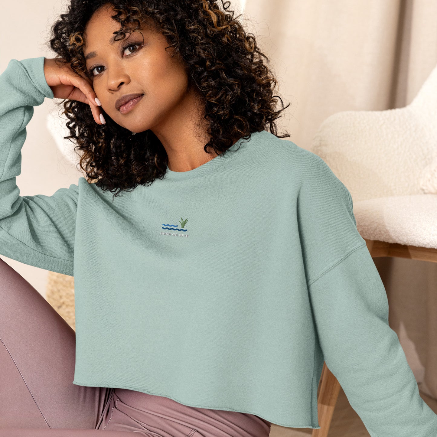 "Travel Is Our Passion Women's" Crop Sweatshirt